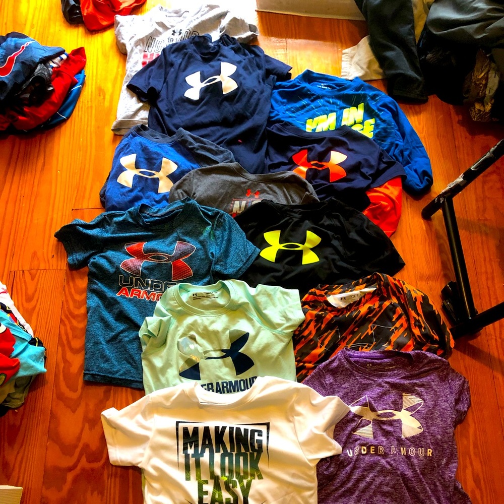 Slightly used UA shirts.